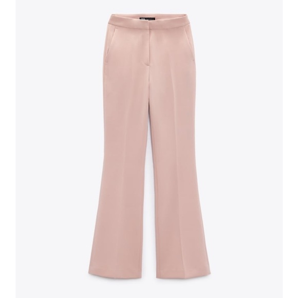 ZARA TAILORED BLAZER & FULL-LENGTH FLARED PANTS - Picture 6 of 8